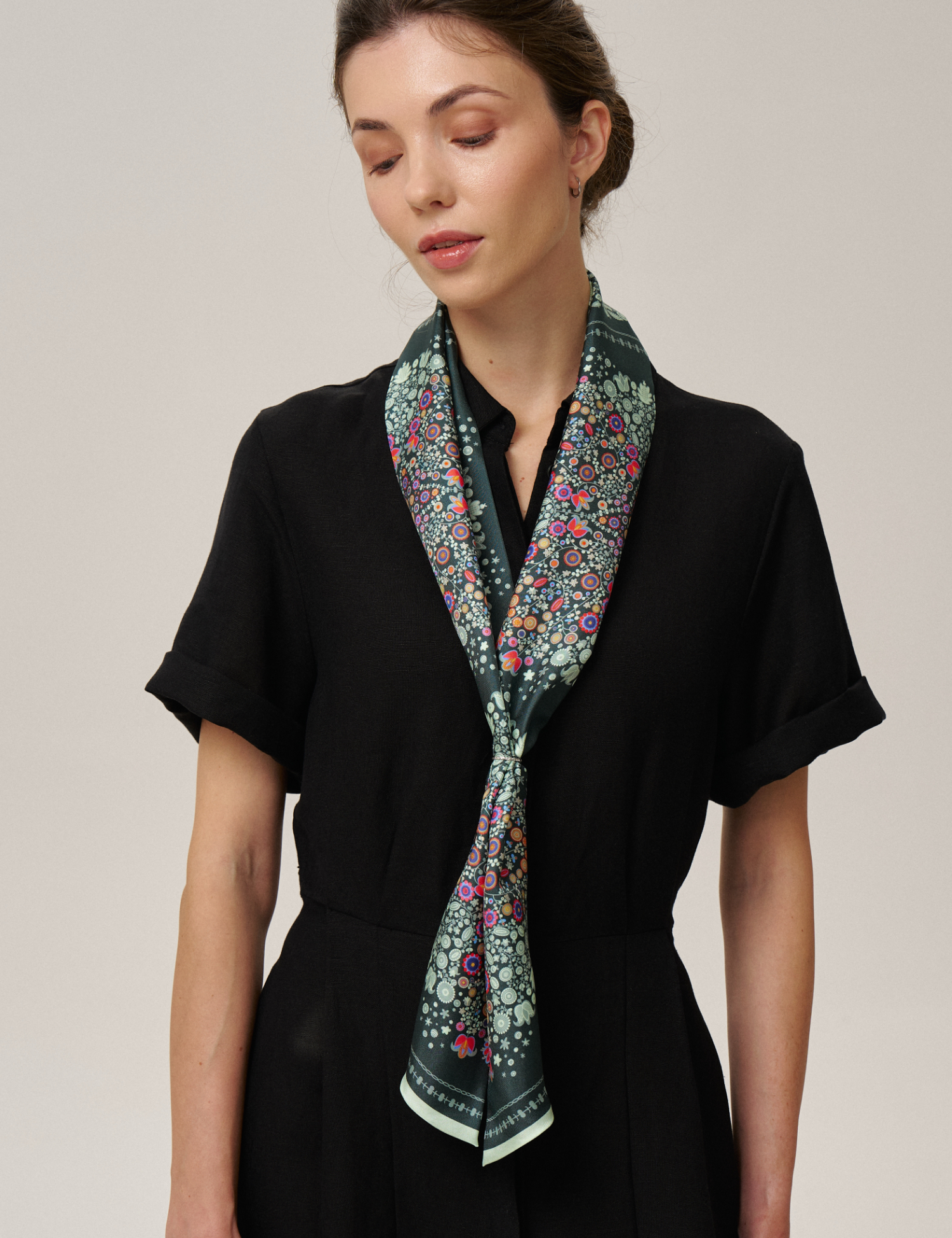 Картинка Шовковий шарф «Слобожанщина. Лісова пісня»